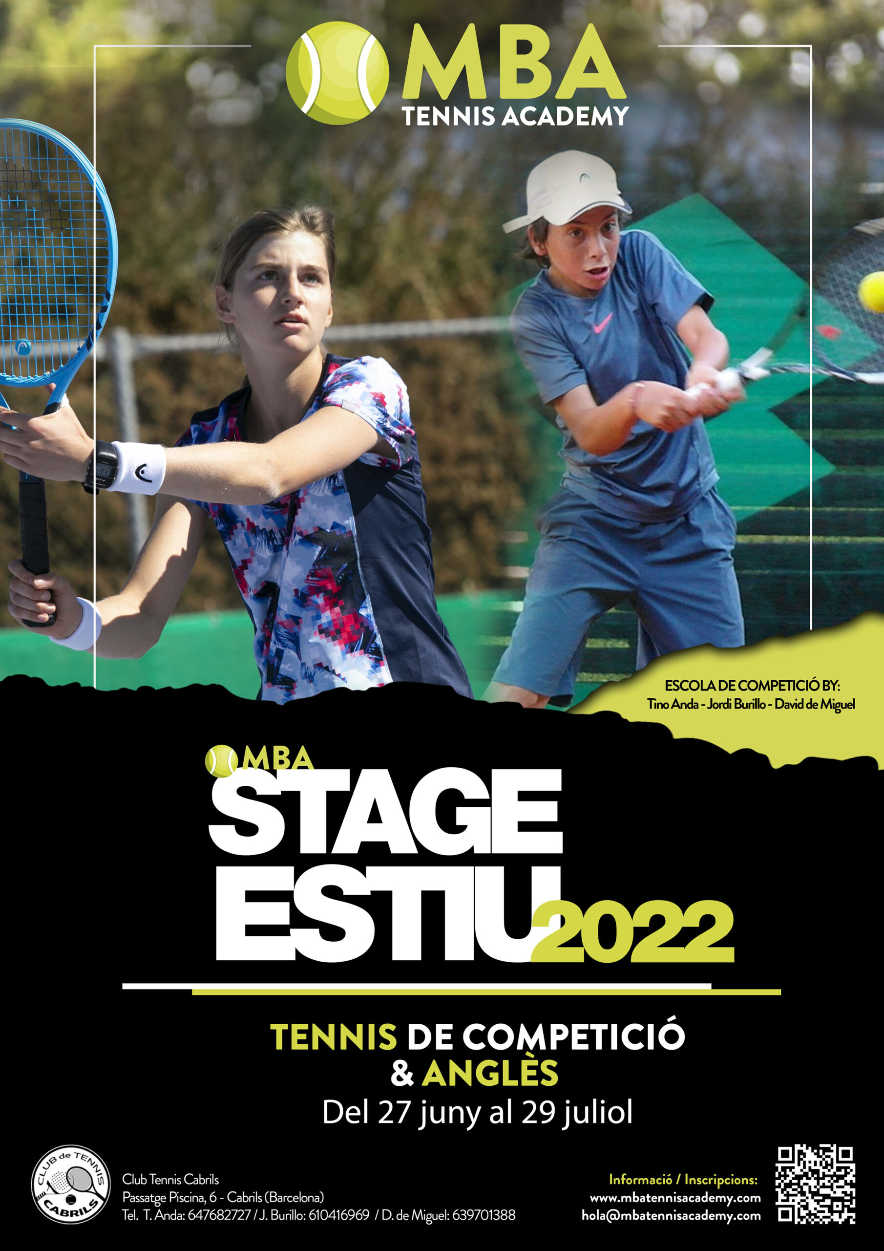 Stage de Tenis e Ingles verano 2022